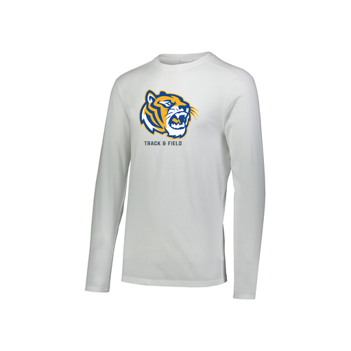 [FTLCUBWH-YS-LOGO2] Decker Youth Tri-Blend T-Shirt - Long Sleeve (Youth S, White, Logo 2)