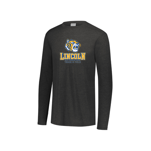 [FTLCUBBK-YS-LOGO1] Decker Youth Tri-Blend T-Shirt - Long Sleeve (Youth S, Black, Logo 1)